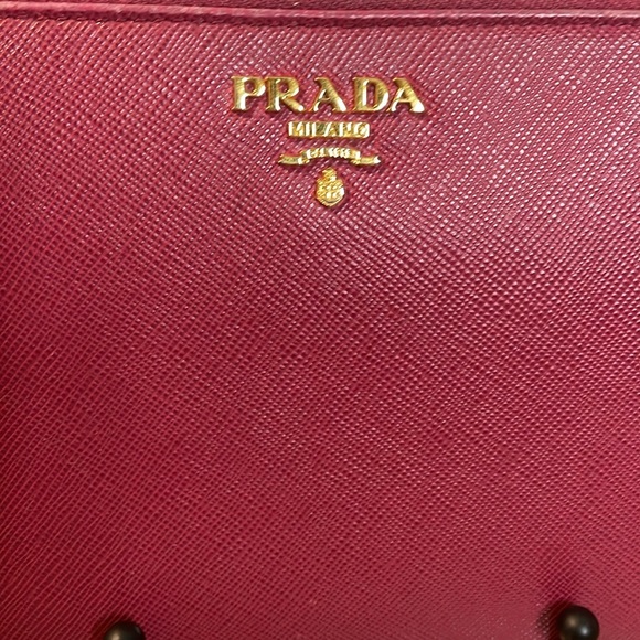Pink Prada Saffiano Leather Organizer - Picture 2 of 12